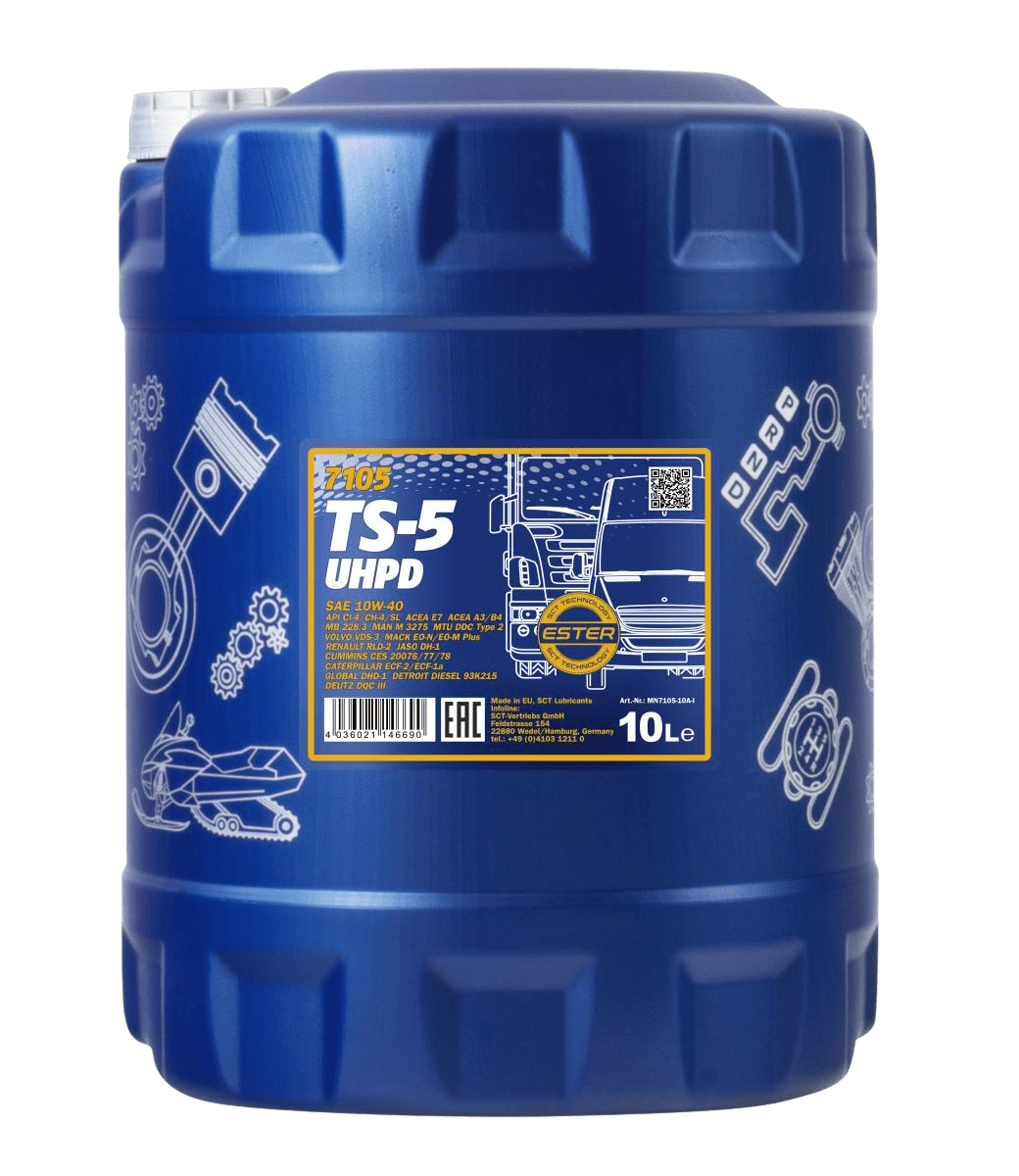 Моторное масло Mannol TS-5 UHPD 10W40, 10л